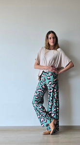 PANTALON SOFIA ANIMAL PRINT VERDE