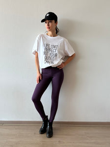 LEGGING LYCRA OPACA MORADA