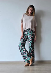 PANTALON SOFIA ANIMAL PRINT VERDE