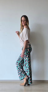 PANTALON SOFIA ANIMAL PRINT VERDE