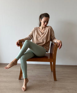 LEGGING LYCRA OPACA VERDE AGUA