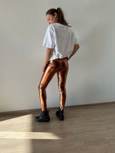 LEGGING COBRE METALIZADA